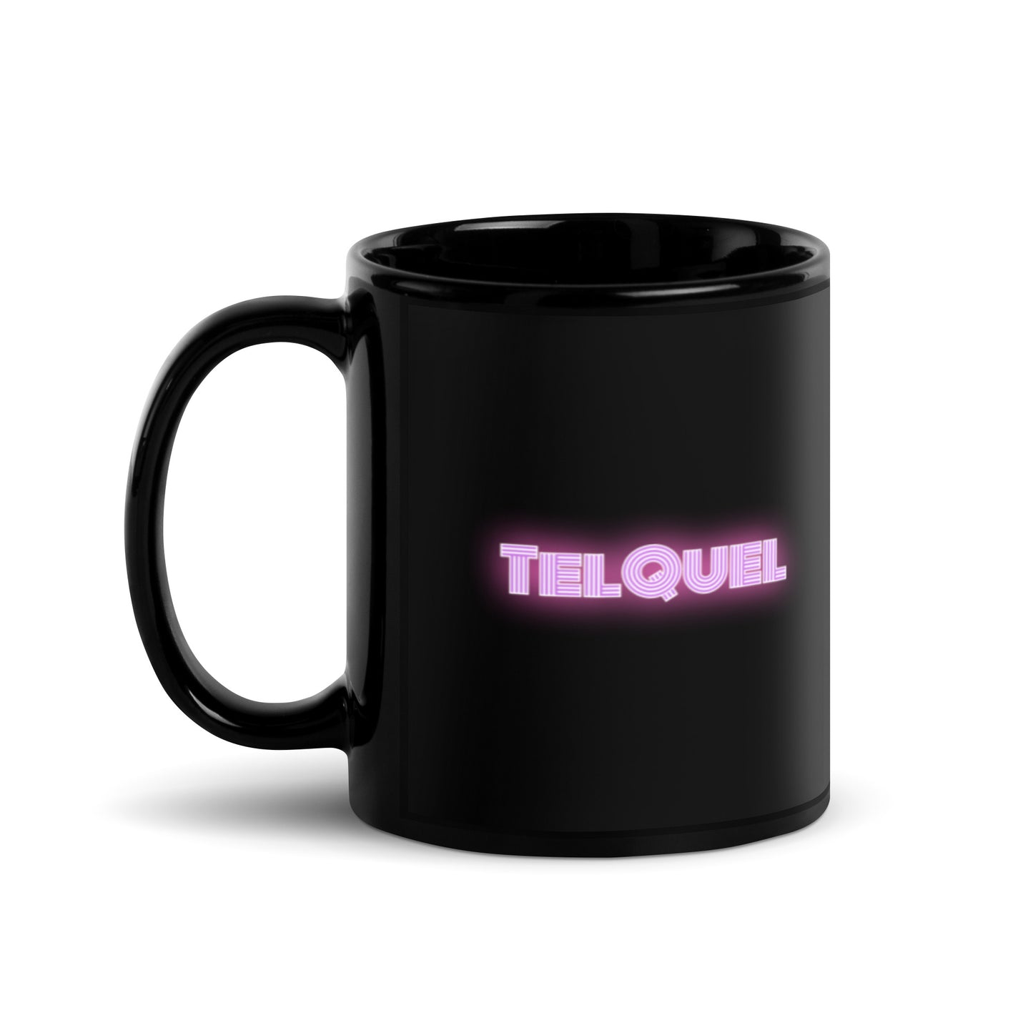 Black TelQuel Glossy Mug