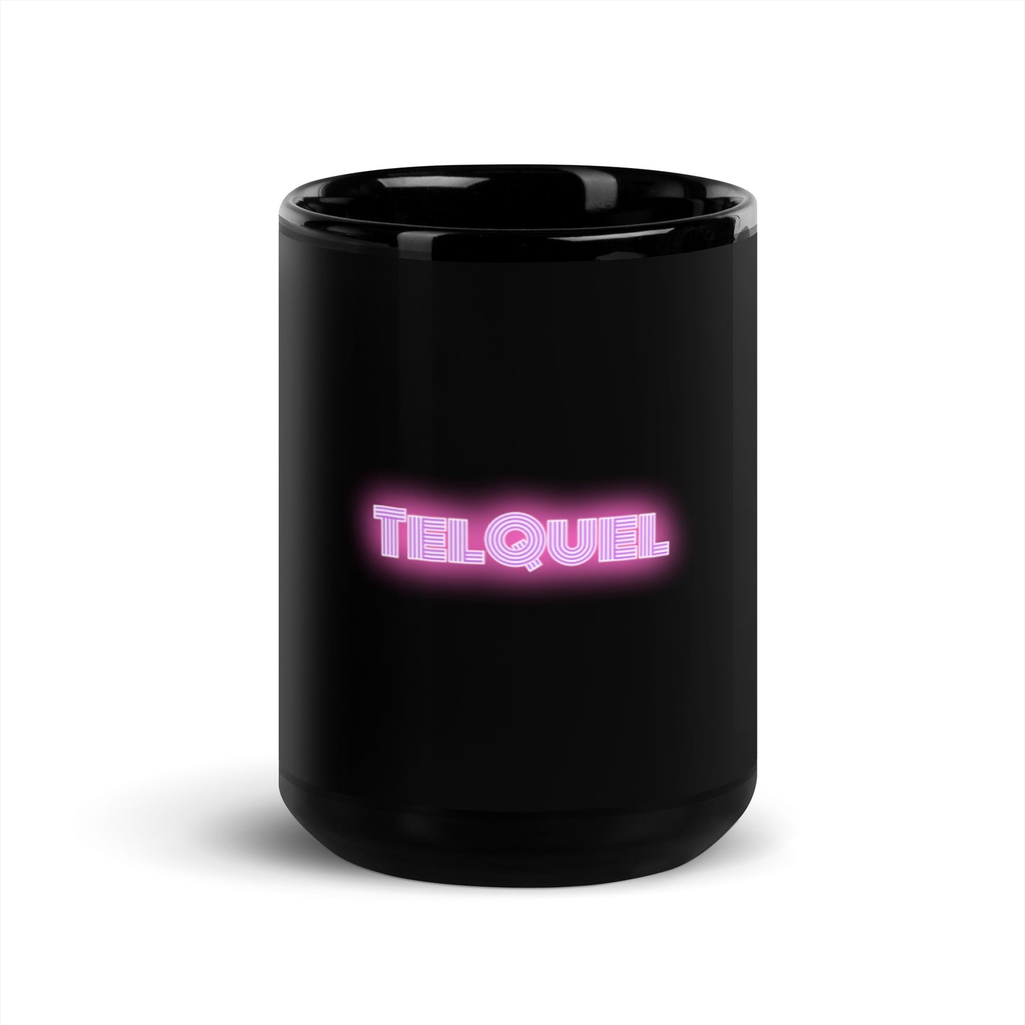 Black TelQuel Glossy Mug